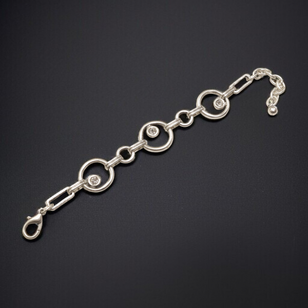 Hand Made Pewter Bracelet - SKU# NB-2504 - Image 3