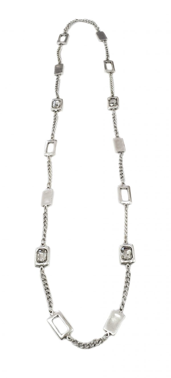 Hand Made Pewter Necklace Plated in 925 Silver - SKU# NN-3029 W - Image 2