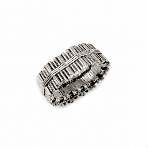 Hand Made Pewter Bracelet Plated in 925 Silver - SKU# 001-2001