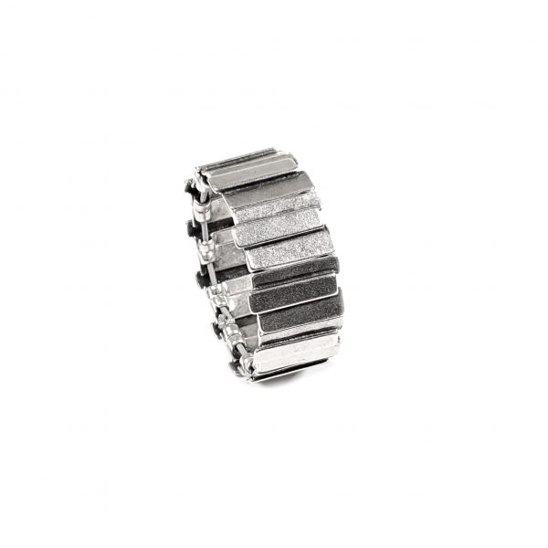Hand Made Pewter Bracelet Plated in 925 Silver - SKU# 005-2005A