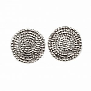 Hand Made Pewter Earrings Plated in 925 Silver - SKU# 012-4012