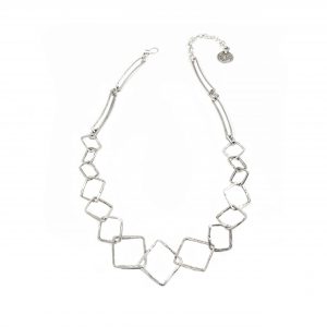 Hand Made Pewter Necklace Plated in 925 Silver - SKU# 016-1016