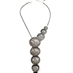 Hand Made Pewter Necklace Plated in 925 Silver - SKU# 023-1023
