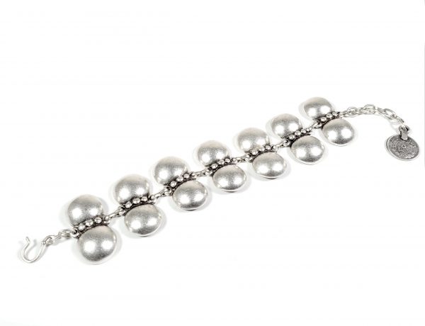 Hand Made Pewter Bracelet Plated in 925 Silver - SKU# 028-2028 - Image 2