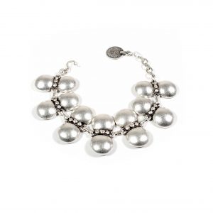 Hand Made Pewter Bracelet Plated in 925 Silver - SKU# 028-2028