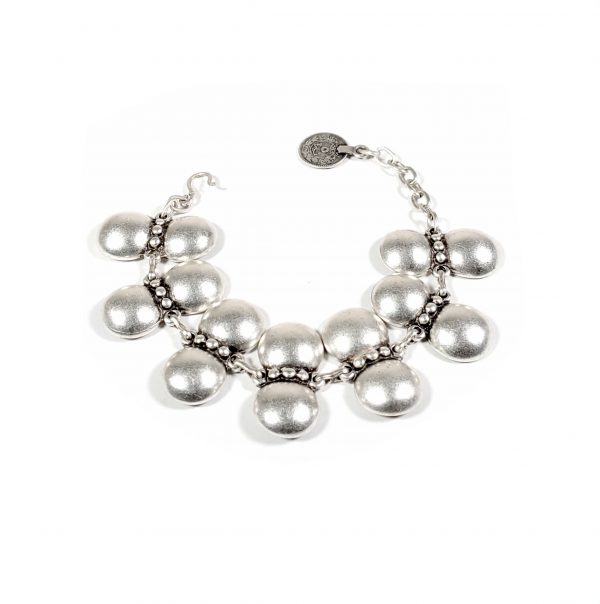 Hand Made Pewter Bracelet Plated in 925 Silver - SKU# 028-2028