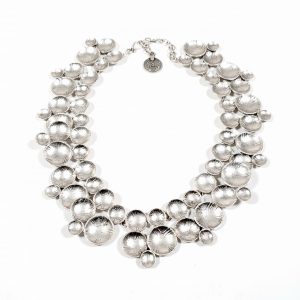Hand Made Pewter Necklace Plated in 925 Silver - SKU# 030-1030A