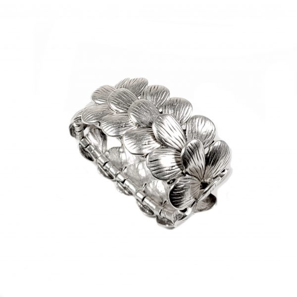 Hand Made Pewter Bracelet Plated in 925 Silver - SKU# 039-2039