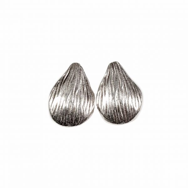 Hand Made Pewter Earrings Plated in 925 Silver - SKU# 039-4039