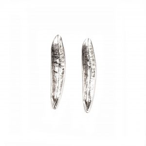 Hand Made Pewter Earrings Plated in 925 Silver - SKU# 042-4042