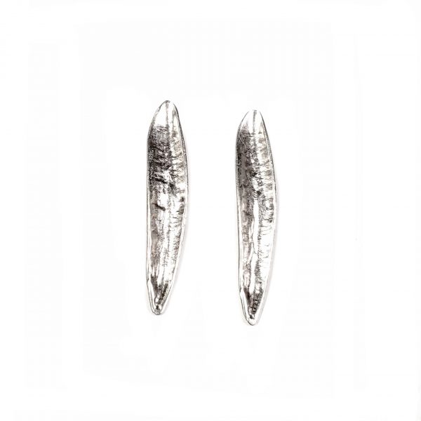 Hand Made Pewter Earrings Plated in 925 Silver - SKU# 042-4042