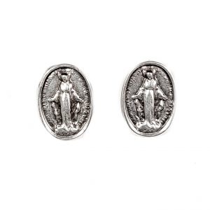 Hand Made Pewter Earrings Plated in 925 Silver - SKU# 056-4086