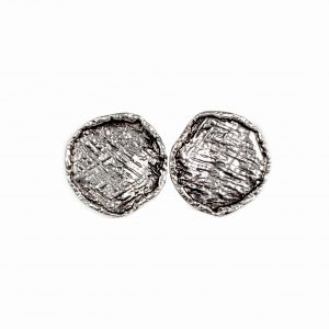 Hand Made Pewter Earrings Plated in 925 Silver - SKU# 057-4091