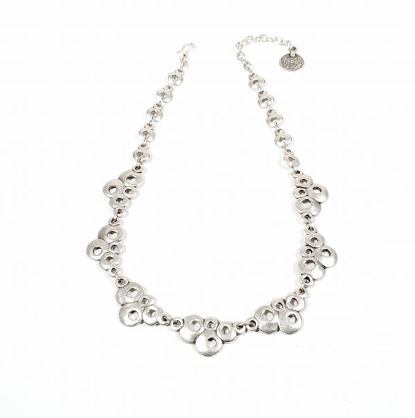 Hand Made Pewter Necklace Plated in 925 Silver - SKU# ALL-1181