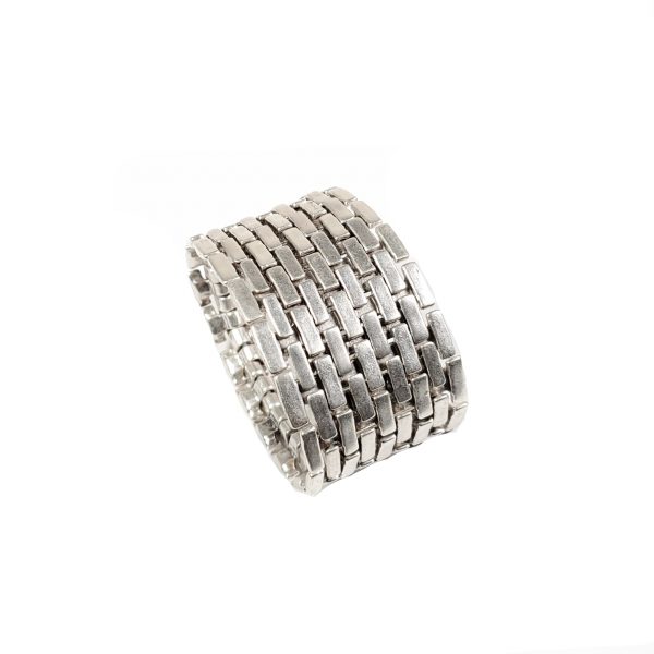 Hand Made Pewter Bracelet Plated in 925 Silver - SKU# ALL-2016