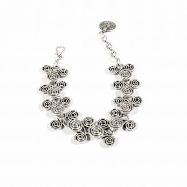 Hand Made Pewter Bracelet Plated in 925 Silver - SKU# ALL-2168