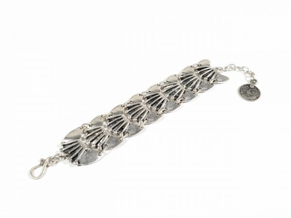 Hand Made Pewter Bracelet Plated in 925 Silver - SKU# ALL-2183