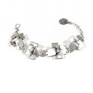Hand Made Pewter Bracelet Plated in 925 Silver - SKU# ALL-2210