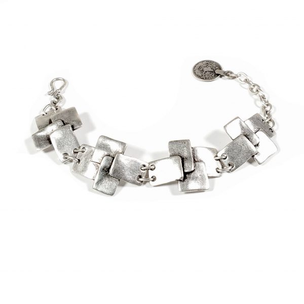 Hand Made Pewter Bracelet Plated in 925 Silver - SKU# ALL-2210