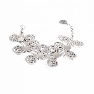 Hand Made Pewter Bracelet Plated in 925 Silver - SKU# ALL-2213