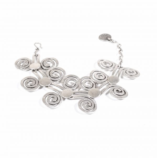Hand Made Pewter Bracelet Plated in 925 Silver - SKU# ALL-2213