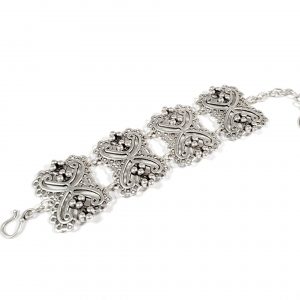 Hand Made Pewter Bracelet Plated in 925 Silver - SKU# ALL-2226