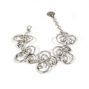 Hand Made Pewter Bracelet Plated in 925 Silver - SKU# ALL-2254