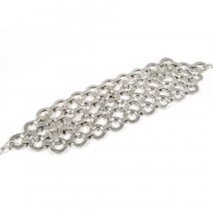 Hand Made Pewter Bracelet Plated in 925 Silver - SKU# ALL-2316