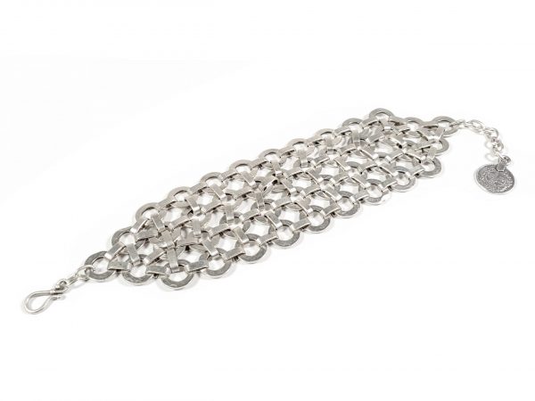 Hand Made Pewter Bracelet Plated in 925 Silver - SKU# ALL-2316