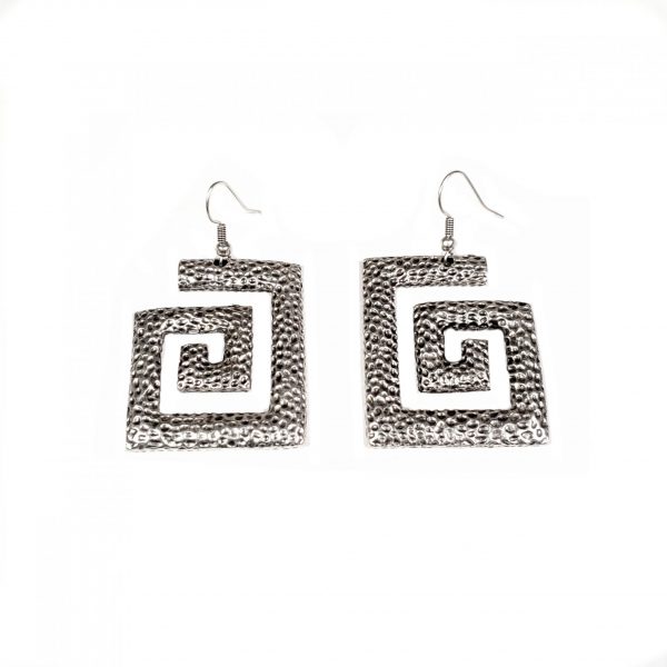 Hand Made Pewter Earrings Plated in 925 Silver - SKU# ALL-3032