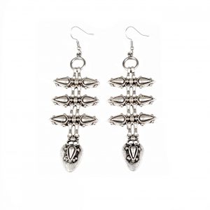 Hand Made Pewter Earrings Plated in 925 Silver - SKU# ALL-3120