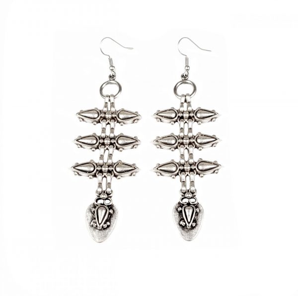 Hand Made Pewter Earrings Plated in 925 Silver - SKU# ALL-3120