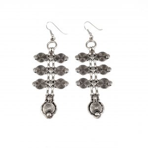 Hand Made Pewter Earrings Plated in 925 Silver - SKU# ALL-3121