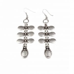 Hand Made Pewter Earrings Plated in 925 Silver - SKU# ALL-3127