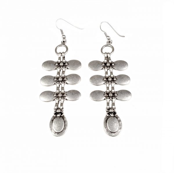 Hand Made Pewter Earrings Plated in 925 Silver - SKU# ALL-3127