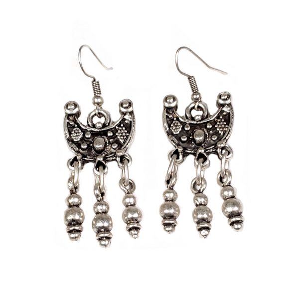Hand Made Pewter Earrings Plated in 925 Silver - SKU# ALL-3149
