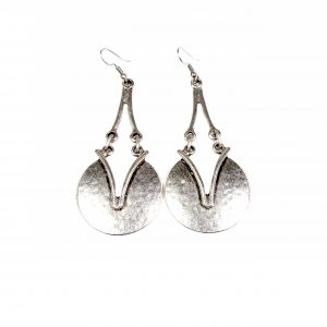 Hand Made Pewter Earrings Plated in 925 Silver - SKU# ALL-3160