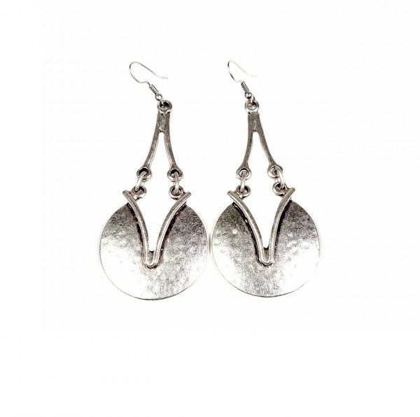 Hand Made Pewter Earrings Plated in 925 Silver - SKU# ALL-3160