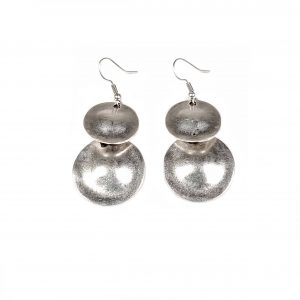 Hand Made Pewter Earrings Plated in 925 Silver - SKU# ALL-3169