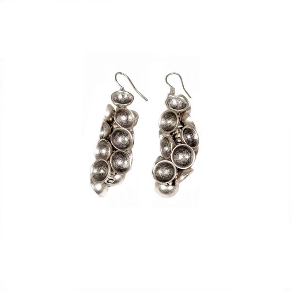 Hand Made Pewter Earrings Plated in 925 Silver - SKU# ALL-3201