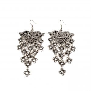 Hand Made Pewter Earrings Plated in 925 Silver - SKU# ALL-3217