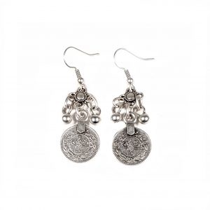 Hand Made Pewter Earrings Plated in 925 Silver - SKU# ALL-3223
