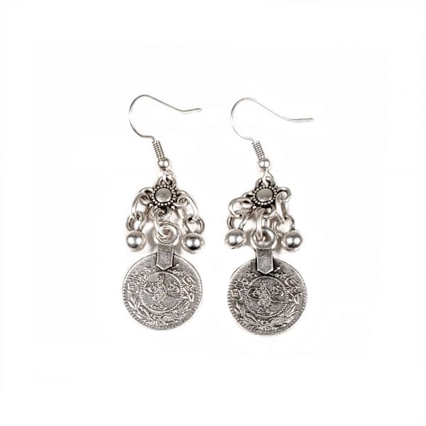 Hand Made Pewter Earrings Plated in 925 Silver - SKU# ALL-3223