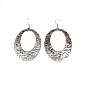 Hand Made Pewter Earrings Plated in 925 Silver - SKU# ALL-3249