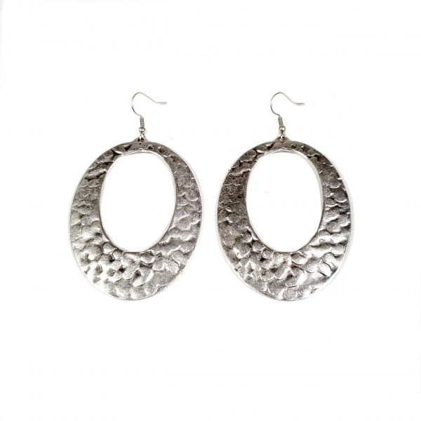 Hand Made Pewter Earrings Plated in 925 Silver - SKU# ALL-3249