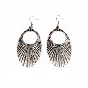 Hand Made Pewter Earrings Plated in 925 Silver - SKU# ALL-3250