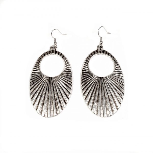 Hand Made Pewter Earrings Plated in 925 Silver - SKU# ALL-3250