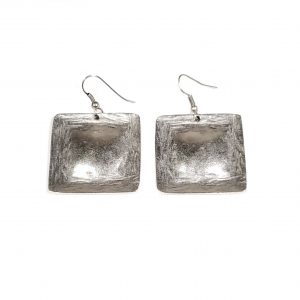 Hand Made Pewter Earrings Plated in 925 Silver - SKU# ALL-3253