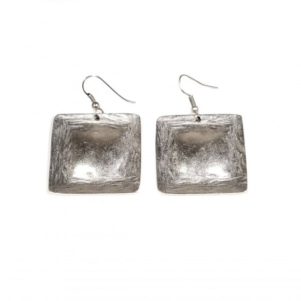 Hand Made Pewter Earrings Plated in 925 Silver - SKU# ALL-3253