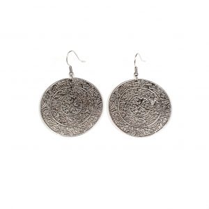 Hand Made Pewter Earrings Plated in 925 Silver - SKU# ALL-3255